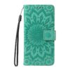 Kryty na mobil | Peňaženkové puzdro Embossing Pattern Slnečnica tmavoružové – Samsung Galaxy S25 FE | Kryty na mobil