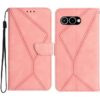 Peňaženkové puzdro Embossing Pattern Stitchy case hnedé – T Phone 3 | Kryty na mobil Kryty na mobil | Peňaženkové puzdro Embossing Pattern Stitchy case hnedé – T Phone 3 | Kryty na mobil