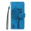 Peňaženkové puzdro Embossing Pattern Strom a mačka fialové – Samsung Galaxy S25 FE | Kryty na mobil Kryty na mobil | Peňaženkové puzdro Embossing Pattern Strom a mačka fialové – Samsung Galaxy S25 FE | Kryty na mobil