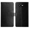 Kryty na mobil | Peňaženkové puzdro Embossing Pattern Stitchy case červené – T Phone 3 | Kryty na mobil