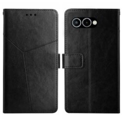 Kryty na mobil | Peňaženkové puzdro Geometric Pattern case čierne – T Phone 3 | Kryty na mobil