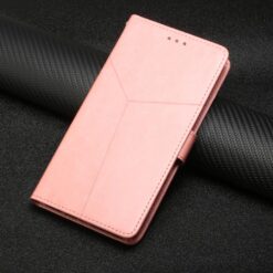 Kryty na mobil | Peňaženkové puzdro Geometric Pattern case ružové – T Phone 3 | Kryty na mobil