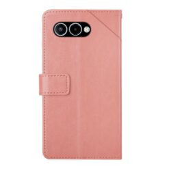 Kryty na mobil | Peňaženkové puzdro Geometric Pattern case ružové – T Phone 3 | Kryty na mobil