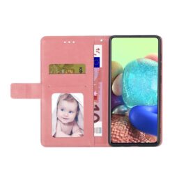 Kryty na mobil | Peňaženkové puzdro Geometric Pattern case ružové – T Phone 3 | Kryty na mobil