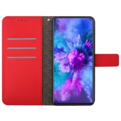 Kryty na mobil | Peňaženkové puzdro Grid case červené – T Phone 3 | Kryty na mobil