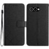 Kryty na mobil | Peňaženkové puzdro Grid case hnedé – T Phone 3 | Kryty na mobil