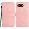 Kryty na mobil | Peňaženkové puzdro Grid case čierne – T Phone 3 | Kryty na mobil