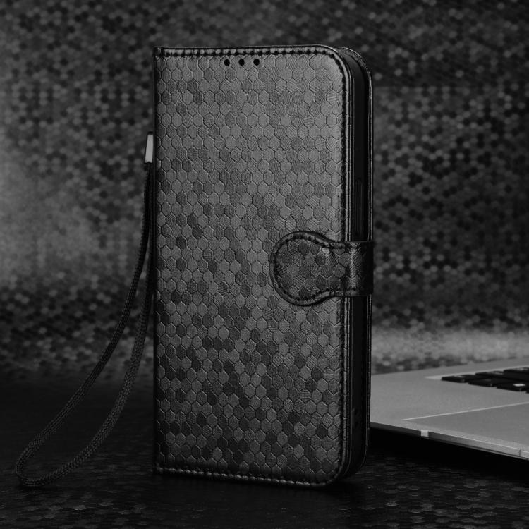 Peňaženkové puzdro Honeycomb Dot Texture Case čierne – Samsung Galaxy S25 FE | Kryty na mobil Kryty na mobil | Peňaženkové puzdro Honeycomb Dot Texture Case čierne – Samsung Galaxy S25 FE | Kryty na mobil