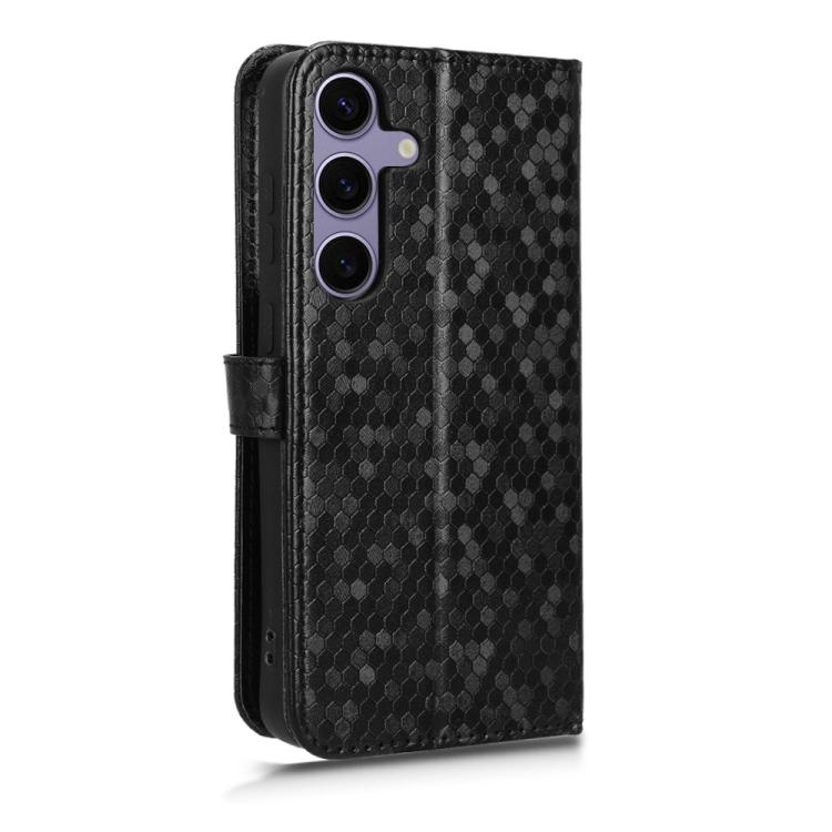 Peňaženkové puzdro Honeycomb Dot Texture Case čierne – Samsung Galaxy S25 FE | Kryty na mobil Kryty na mobil | Peňaženkové puzdro Honeycomb Dot Texture Case čierne – Samsung Galaxy S25 FE | Kryty na mobil