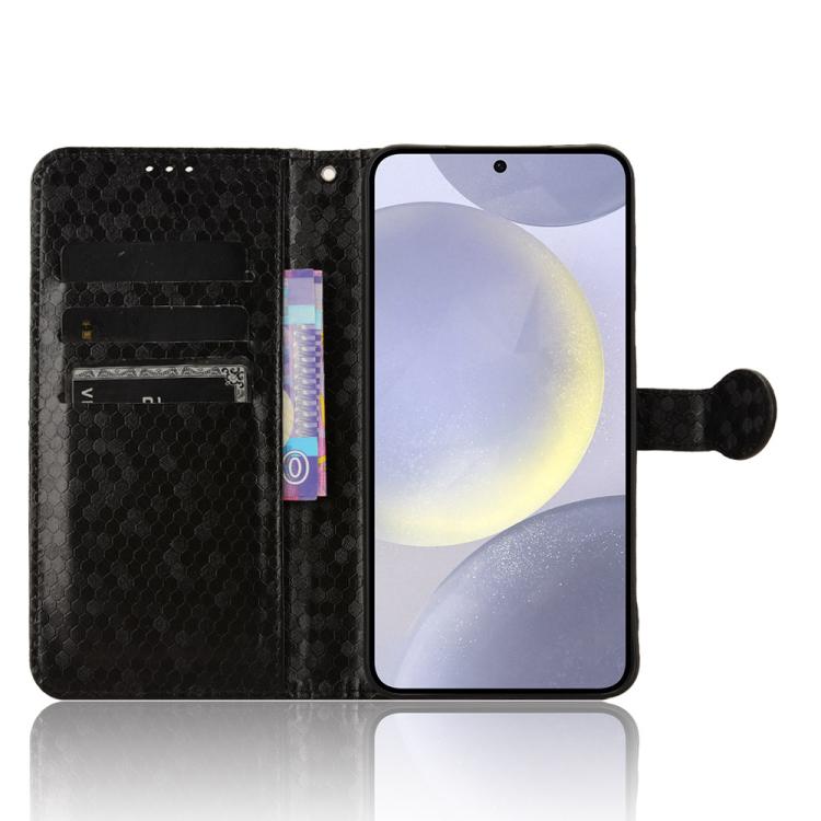 Peňaženkové puzdro Honeycomb Dot Texture Case čierne – Samsung Galaxy S25 FE | Kryty na mobil Kryty na mobil | Peňaženkové puzdro Honeycomb Dot Texture Case čierne – Samsung Galaxy S25 FE | Kryty na mobil