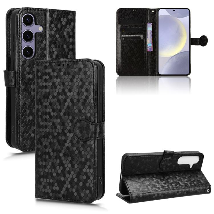 Peňaženkové puzdro Honeycomb Dot Texture Case čierne – Samsung Galaxy S25 FE | Kryty na mobil Kryty na mobil | Peňaženkové puzdro Honeycomb Dot Texture Case čierne – Samsung Galaxy S25 FE | Kryty na mobil