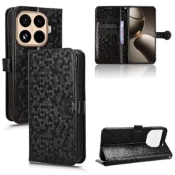 Peňaženkové puzdro Honeycomb Dot Texture Case čierne – Xiaomi 15T Pro | Kryty na mobil Kryty na mobil | Peňaženkové puzdro Honeycomb Dot Texture Case čierne – Xiaomi 15T Pro | Kryty na mobil