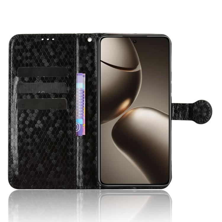 Peňaženkové puzdro Honeycomb Dot Texture Case čierne – Xiaomi 15T Pro | Kryty na mobil Kryty na mobil | Peňaženkové puzdro Honeycomb Dot Texture Case čierne – Xiaomi 15T Pro | Kryty na mobil