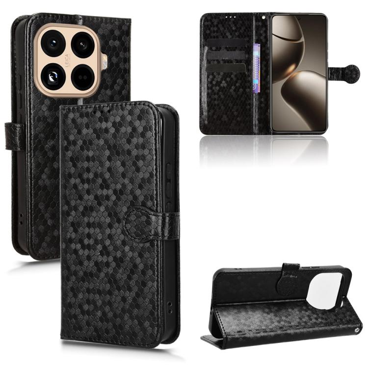 Peňaženkové puzdro Honeycomb Dot Texture Case čierne – Xiaomi 15T Pro | Kryty na mobil Kryty na mobil | Peňaženkové puzdro Honeycomb Dot Texture Case čierne – Xiaomi 15T Pro | Kryty na mobil
