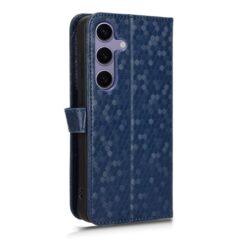 Kryty na mobil | Peňaženkové puzdro Honeycomb Dot Texture Case modré – Samsung Galaxy S25 FE | Kryty na mobil