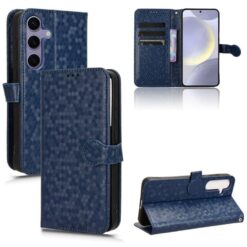 Kryty na mobil | Peňaženkové puzdro Honeycomb Dot Texture Case modré – Samsung Galaxy S25 FE | Kryty na mobil