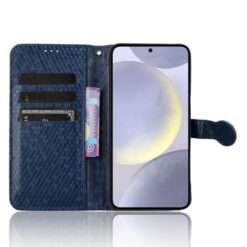 Kryty na mobil | Peňaženkové puzdro Honeycomb Dot Texture Case modré – Samsung Galaxy S25 FE | Kryty na mobil