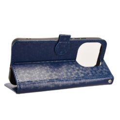 Kryty na mobil | Peňaženkové puzdro Honeycomb Dot Texture Case modré – Xiaomi 15T | Kryty na mobil