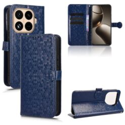 Kryty na mobil | Peňaženkové puzdro Honeycomb Dot Texture Case modré – Xiaomi 15T Pro | Kryty na mobil