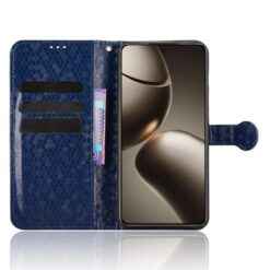 Kryty na mobil | Peňaženkové puzdro Honeycomb Dot Texture Case modré – Xiaomi 15T Pro | Kryty na mobil