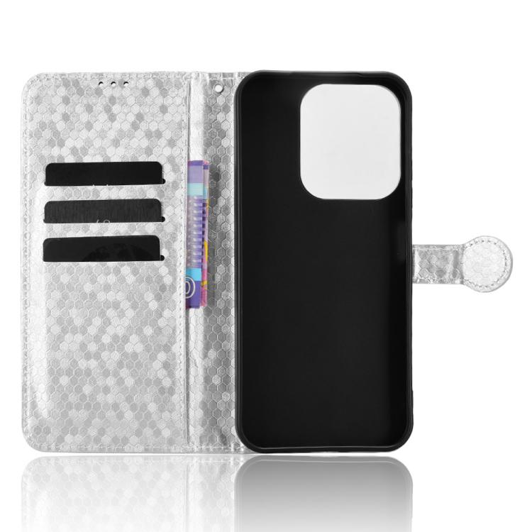 Peňaženkové puzdro Honeycomb Dot Texture Case strieborné – Xiaomi Poco C85 | Kryty na mobil Kryty na mobil | Peňaženkové puzdro Honeycomb Dot Texture Case strieborné – Xiaomi Poco C85 | Kryty na mobil