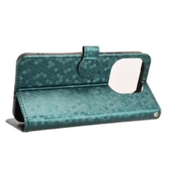 Kryty na mobil | Peňaženkové puzdro Honeycomb Dot Texture Case zelené – Xiaomi 15T | Kryty na mobil