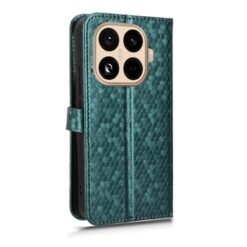 Kryty na mobil | Peňaženkové puzdro Honeycomb Dot Texture Case zelené – Xiaomi 15T Pro | Kryty na mobil