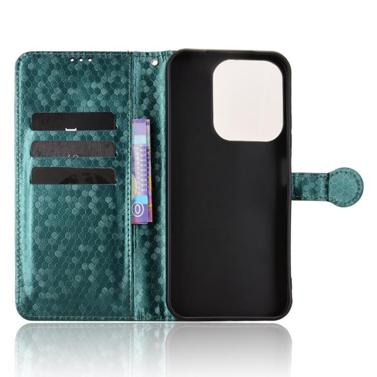 Peňaženkové puzdro Honeycomb Dot Texture Case zelené – Xiaomi Poco C85 | Kryty na mobil Kryty na mobil | Peňaženkové puzdro Honeycomb Dot Texture Case zelené – Xiaomi Poco C85 | Kryty na mobil