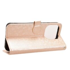 Kryty na mobil | Peňaženkové puzdro Honeycomb Dot Texture Case zlaté – Xiaomi 15T | Kryty na mobil