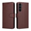 Kryty na mobil | Peňaženkové puzdro Litchi béžové – Samsung Galaxy S25 FE | Kryty na mobil