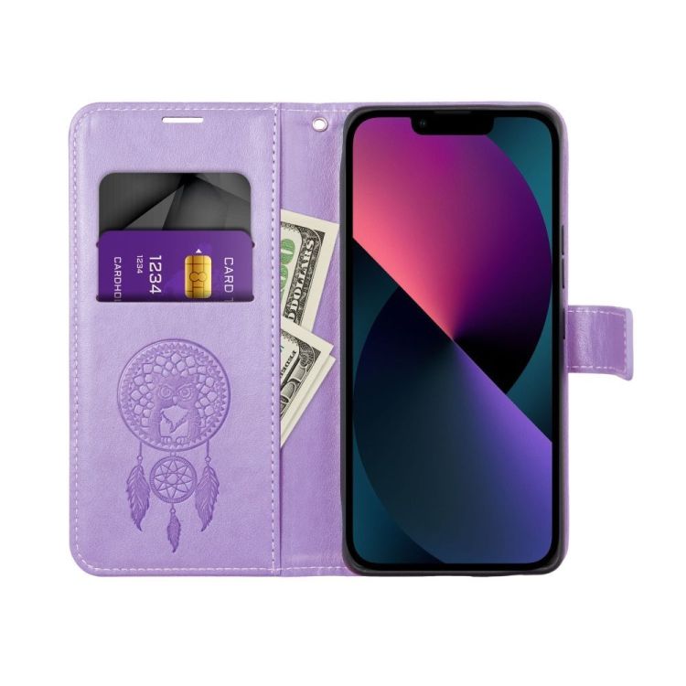 Peňaženkové puzdro Mezzo dreamcatcher fialové – Apple iPhone 17 Pro Max / 18 Pro Max | Kryty na mobil Kryty na mobil | Peňaženkové puzdro Mezzo dreamcatcher fialové – Apple iPhone 17 Pro Max / 18 Pro Max | Kryty na mobil