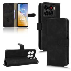 Kryty na mobil | Peňaženkové puzdro Solid čierne – ZTE Blade A56 | Kryty na mobil
