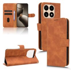 Kryty na mobil | Peňaženkové puzdro Solid hnedé – Xiaomi 15T | Kryty na mobil