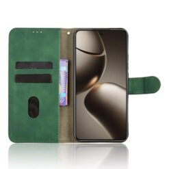 Kryty na mobil | Peňaženkové puzdro Solid zelené – Xiaomi 15T | Kryty na mobil