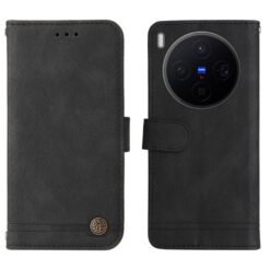 Knižkové puzdro Skin Feel case čierne – Vivo X300