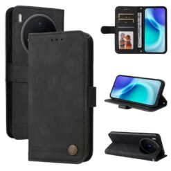 Knižkové puzdro Skin Feel case čierne – Vivo X300 | Kryty na mobil Kryty na mobil | Knižkové puzdro Skin Feel case čierne – Vivo X300 | Kryty na mobil
