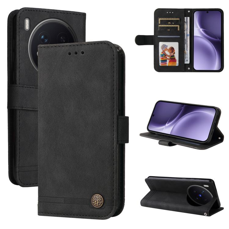 Knižkové puzdro Skin Feel case čierne – Vivo X300 Pro | Kryty na mobil Kryty na mobil | Knižkové puzdro Skin Feel case čierne – Vivo X300 Pro | Kryty na mobil