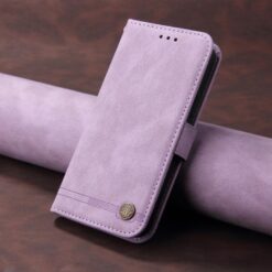 Kryty na mobil | Knižkové puzdro Skin Feel case fialové – Vivo X300 Pro | Kryty na mobil
