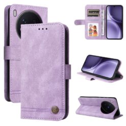 Kryty na mobil | Knižkové puzdro Skin Feel case fialové – Vivo X300 Pro | Kryty na mobil