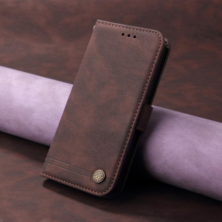 Knižkové puzdro Skin Feel case hnedé – Vivo X300 | Kryty na mobil Kryty na mobil | Knižkové puzdro Skin Feel case hnedé – Vivo X300 | Kryty na mobil