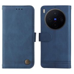 Knižkové puzdro Skin Feel case modré – Vivo X300
