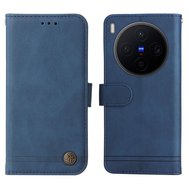 Knižkové puzdro Skin Feel case modré – Vivo X300 | Kryty na mobil Kryty na mobil | Knižkové puzdro Skin Feel case modré – Vivo X300 | Kryty na mobil