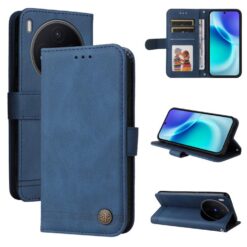 Knižkové puzdro Skin Feel case modré – Vivo X300 | Kryty na mobil Kryty na mobil | Knižkové puzdro Skin Feel case modré – Vivo X300 | Kryty na mobil