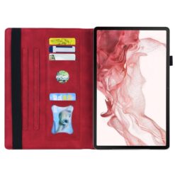 Kryty na mobil | Knižkové puzdro Slot case červené – Samsung Galaxy Tab S9 Ultra / S10 Ultra / S11 Ultra / S12 Ultra | Kryty na mobil