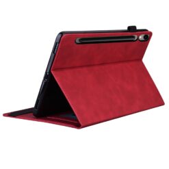 Kryty na mobil | Knižkové puzdro Slot case červené – Samsung Galaxy Tab S9 Ultra / S10 Ultra / S11 Ultra / S12 Ultra | Kryty na mobil
