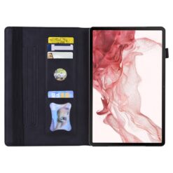 Kryty na mobil | Knižkové puzdro Slot case čierne – Samsung Galaxy Tab S9 Ultra / S10 Ultra / S11 Ultra / S12 Ultra | Kryty na mobil