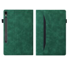 Kryty na mobil | Knižkové puzdro Slot case zelené – Samsung Galaxy Tab S9 Ultra / S10 Ultra / S11 Ultra / S12 Ultra | Kryty na mobil