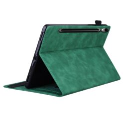 Kryty na mobil | Knižkové puzdro Slot case zelené – Samsung Galaxy Tab S9 Ultra / S10 Ultra / S11 Ultra / S12 Ultra | Kryty na mobil
