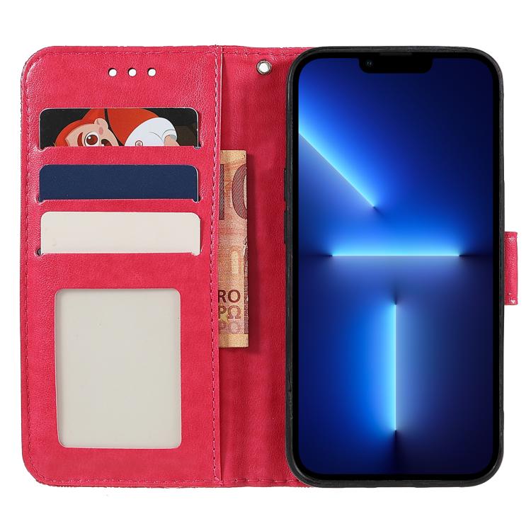 Peňaženkové puzdro Embossing Pattern Kvety červené – T Phone 3 Pro | Kryty na mobil Kryty na mobil | Peňaženkové puzdro Embossing Pattern Kvety červené – T Phone 3 Pro | Kryty na mobil