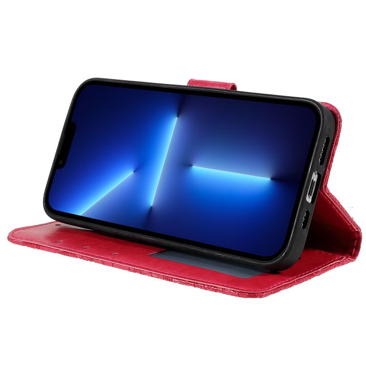 Peňaženkové puzdro Embossing Pattern Kvety červené – T Phone 3 Pro | Kryty na mobil Kryty na mobil | Peňaženkové puzdro Embossing Pattern Kvety červené – T Phone 3 Pro | Kryty na mobil
